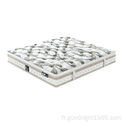 Matelas à ressort de poche de la mémoire de gel comprimé OEM